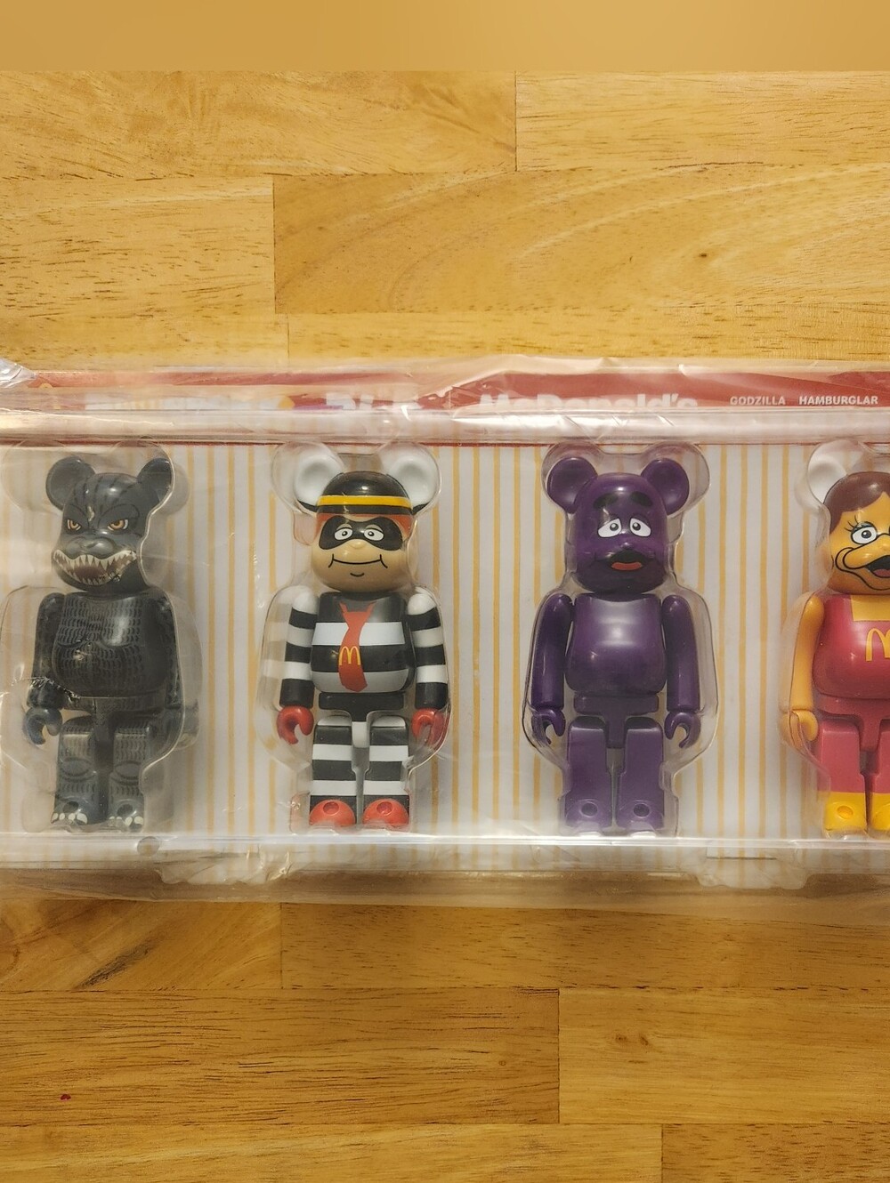 McDonald's Bearbrick box set | Godzilla, Hamburglar, Grimace, Birdie